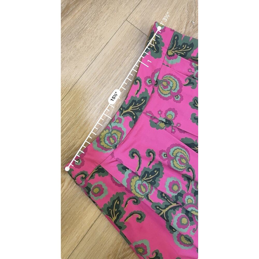 Boden Scarlett Floral Skirt Set Tank and Pleated Skirt - Size 10 - Excellent - Picture 11 of 12